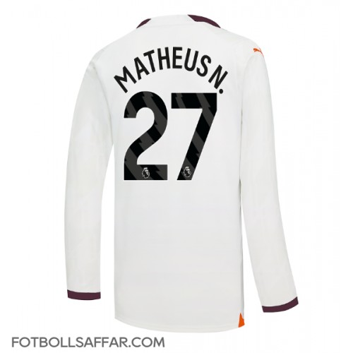 Manchester City Matheus Nunes #27 Bortatröja 2023-24 Långärmad